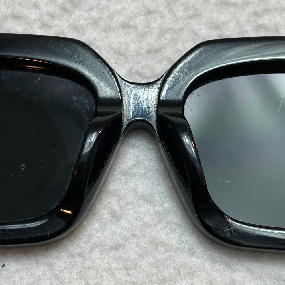 OFF WHITE OW40001U Sunglasses 68J Black Rectangle 57-19-145 - Picture 11 of 16